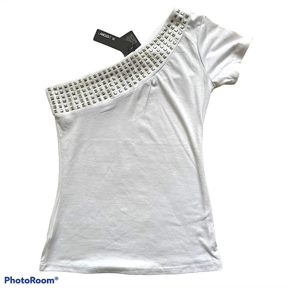 Two Brand new stuffed one shoulder tops - Picture 3 of 3